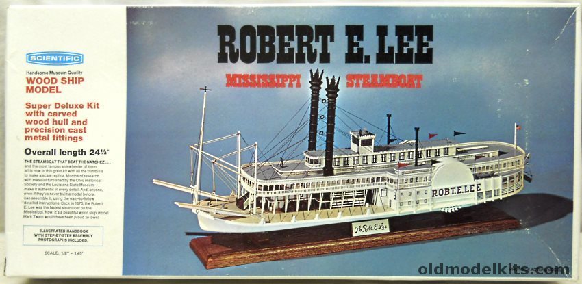 Scientific Robert E Lee Mississippi Steamboat - 24.5 Inch Long, 181-3295 plastic model kit
